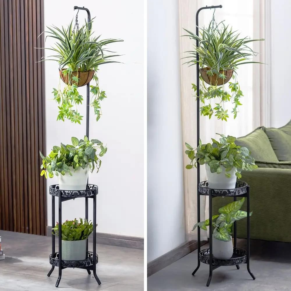 Support for Double Level Plants: Multi-Vaso Exhibitor for Interior/Esterni