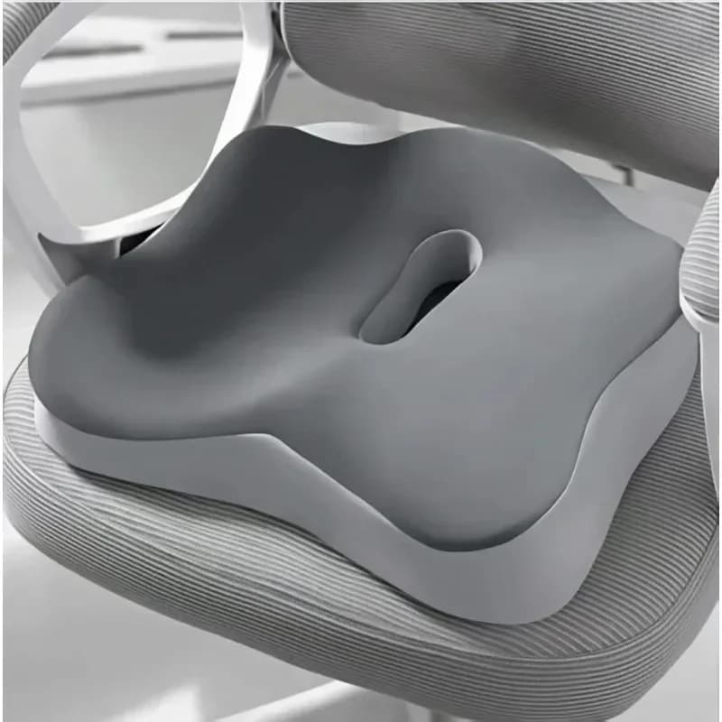 Nuovo Cuscino Ergonomico in Memory Foam con Scanalatura Centrale, Ideale per Sedute Prolungate in Ufficio, Casa, Auto o Sedia da Scrivania
