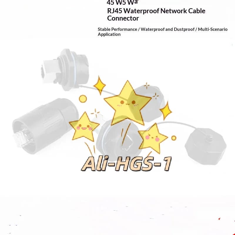 Aviation Grade YT-RJ45 Ethernet Signal Connector Waterproof Panel Socket Plug for Smart City Construction Cabling