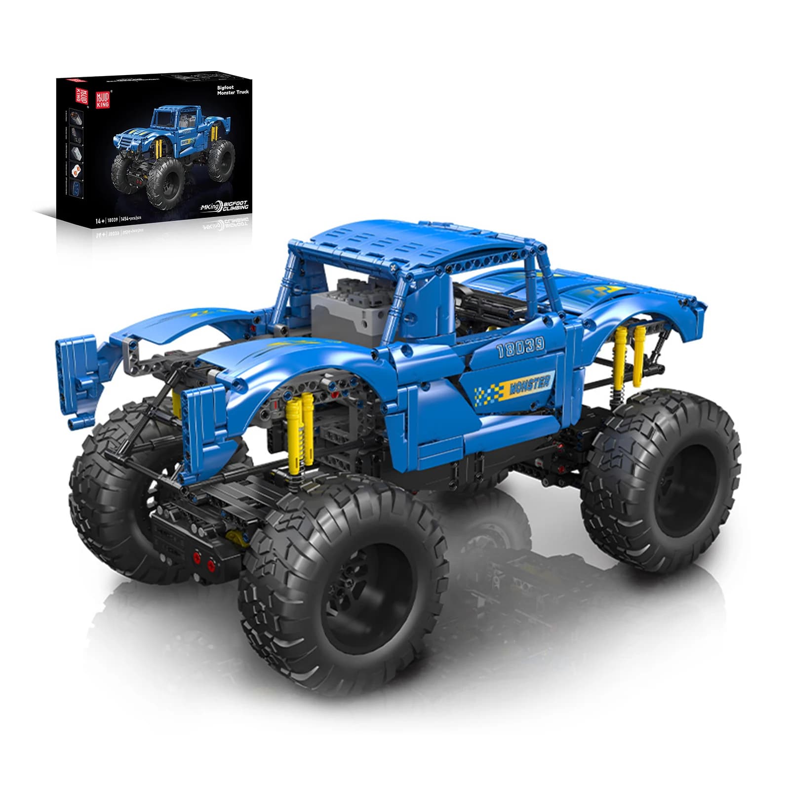 Mould King 18039 Giocattoli per auto tecniche Il telecomando Big Foot Truck Building Block Assembly Set di mattoni per auto Regali di Natale per bambini
