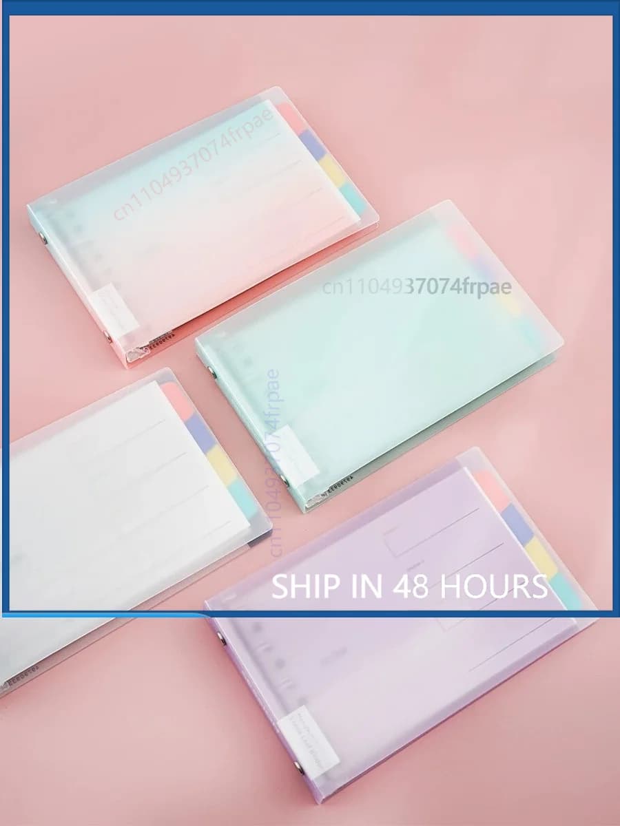 For Maruman B7 Compact Loose Leaf Binder Notebook Replaceable Inner Pages Daily Schedule To-Do Pocket Memo Planner