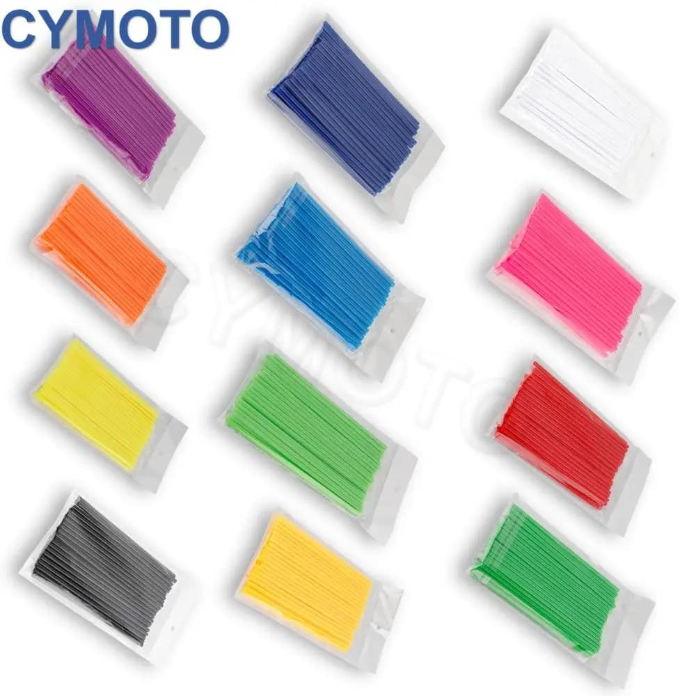 Per Motocross Ruota per bici Raggi 12 colori 17CM Pelli per raggi Coperture per raggi Trim Wrap Copertura Decorazione Tubo di protezione