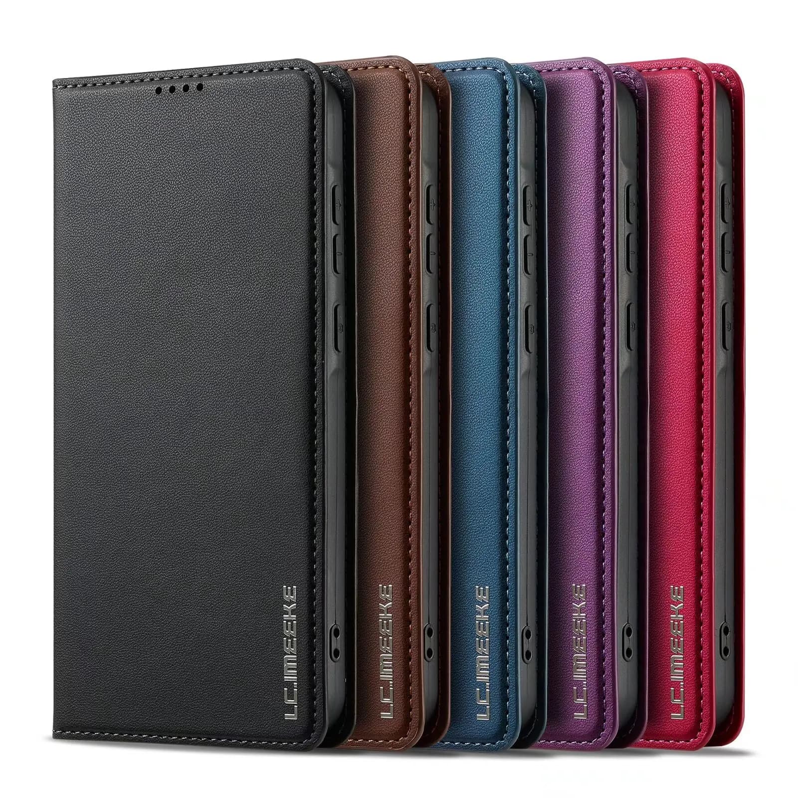 Suitable for Samsung S25 EDGE multi-functional protective case, S24 magnetic wallet phone case, Galaxy S23 card slot