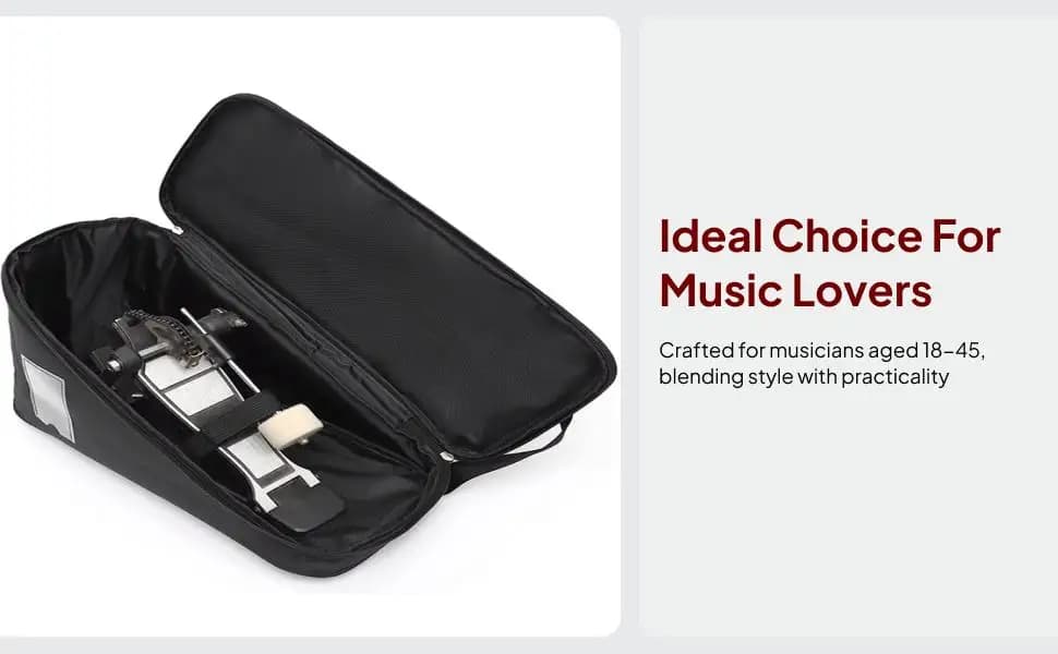 Borsa per pedale da batteria, custodia imbottita spessa per principianti e musicisti