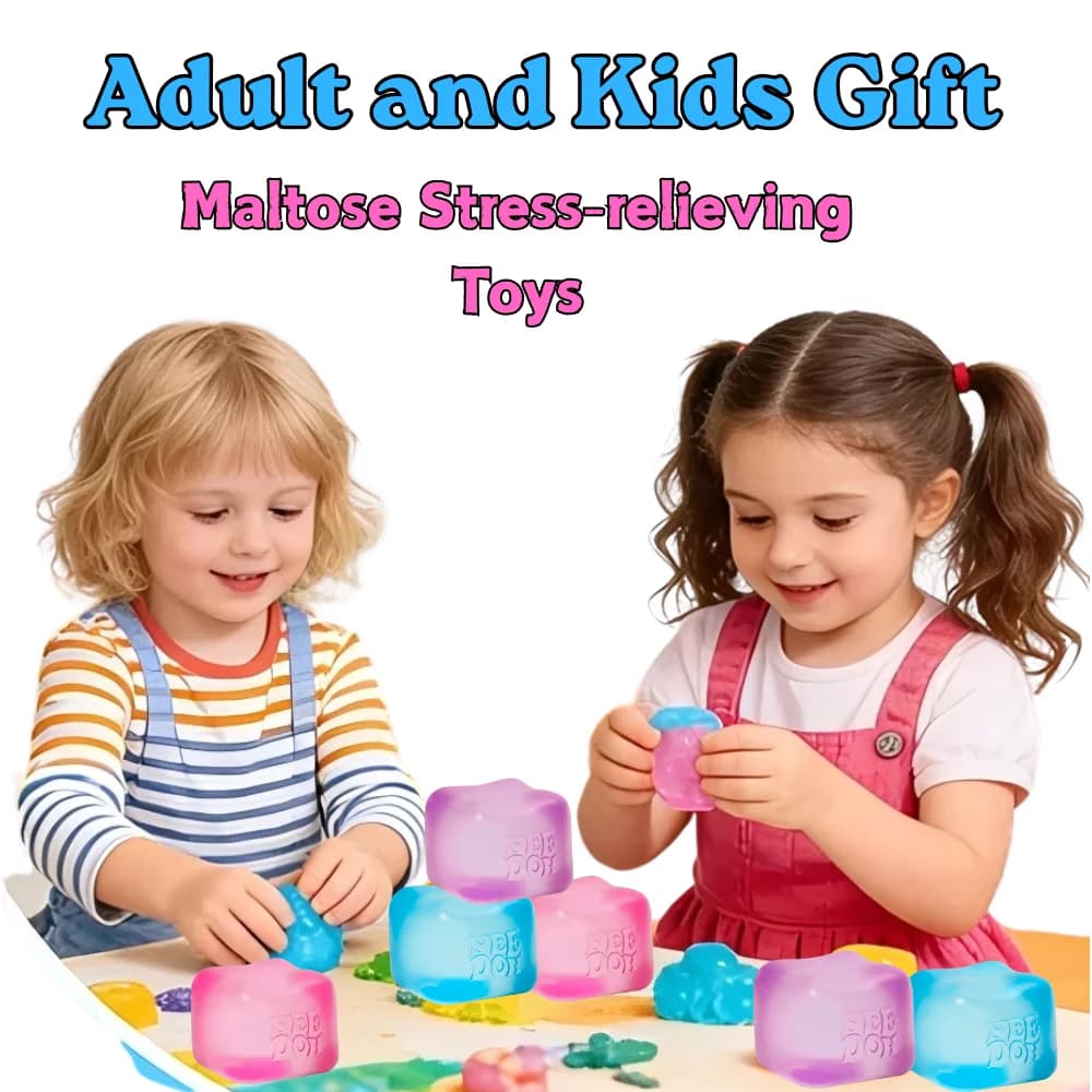 Classroom Essential Fashion Nee Doh Cube Squeeze Toy Pack, Focus Aid Stress Relief Sensory Fidget Toys for Kids