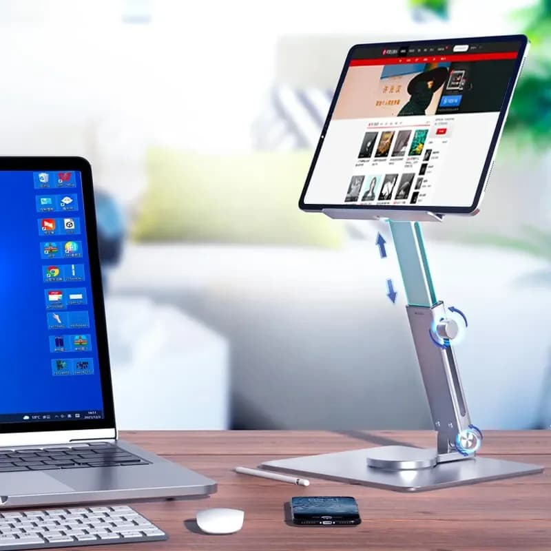 Aluminum Tablet Support 360 ° Foldable Foldable Desk Stand for iPad Pro Air 4 Mini 12,9 4-14 inch Xiaomi Tab
