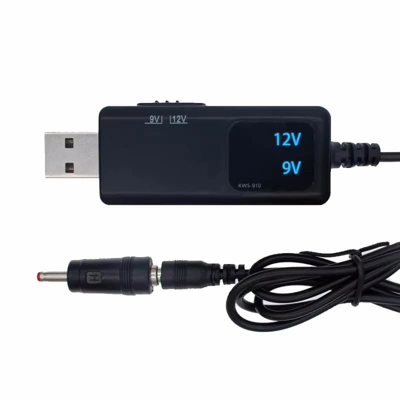 Convertitore boost USB Cavo convertitore step-up USB DC 5V a 9V 12V + connettore 3,5x1,35mm per alimentatore/caricatore/convertitore di potenza