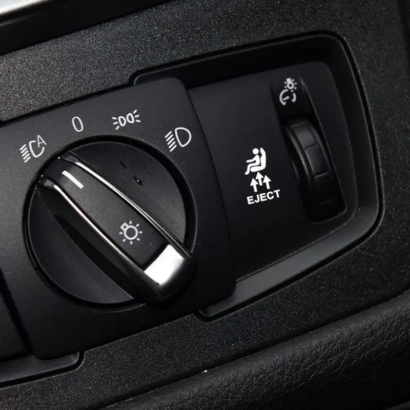 9PCS/SET Funny Eject Seat Ejection Waterproof Sticker, Vinyl Decal for Car Interior Button Decor