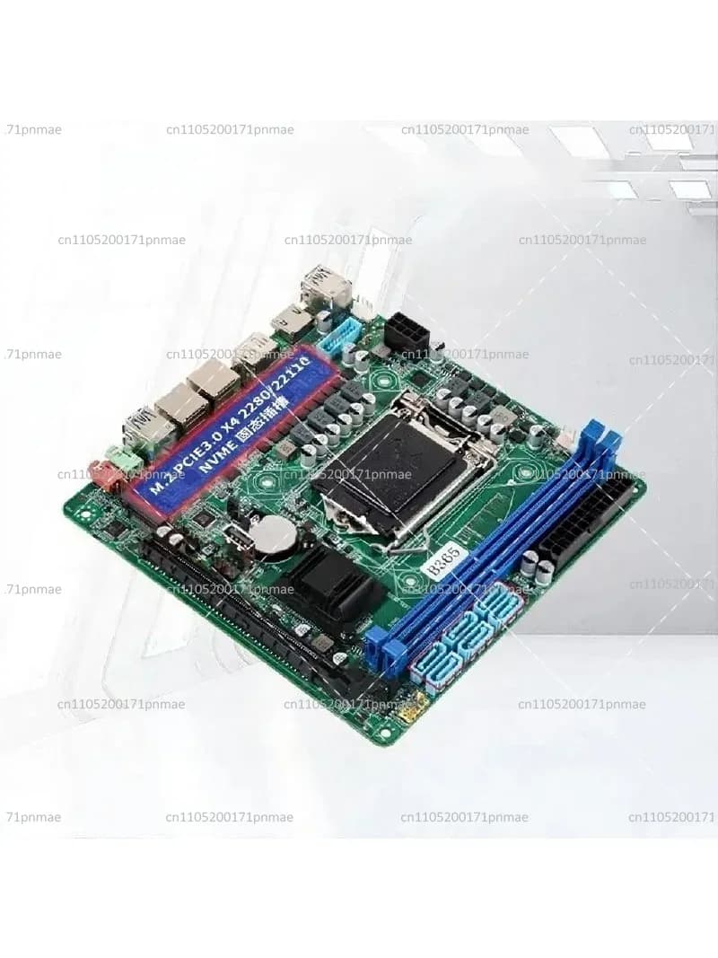B365 Black Motherboard for NAS Storage Server, Industrial Control & Software Routing