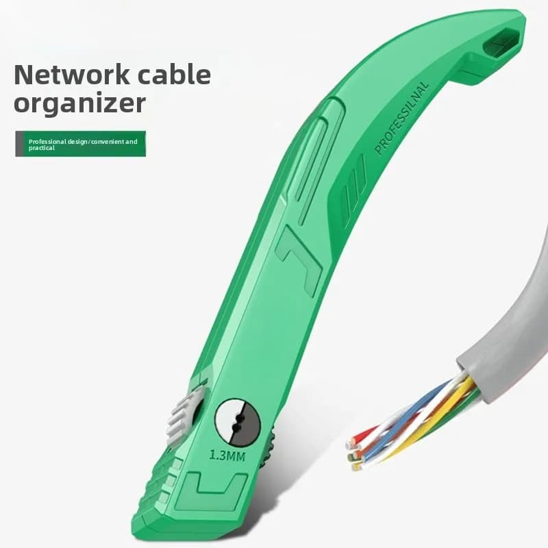 Organizzatore di Cavi ABS, Rack per Gestione Cavi di Rete Cat5e Cat6, Dispositivo per Ordinare Cavi in Fibra Ottica per Sale Server