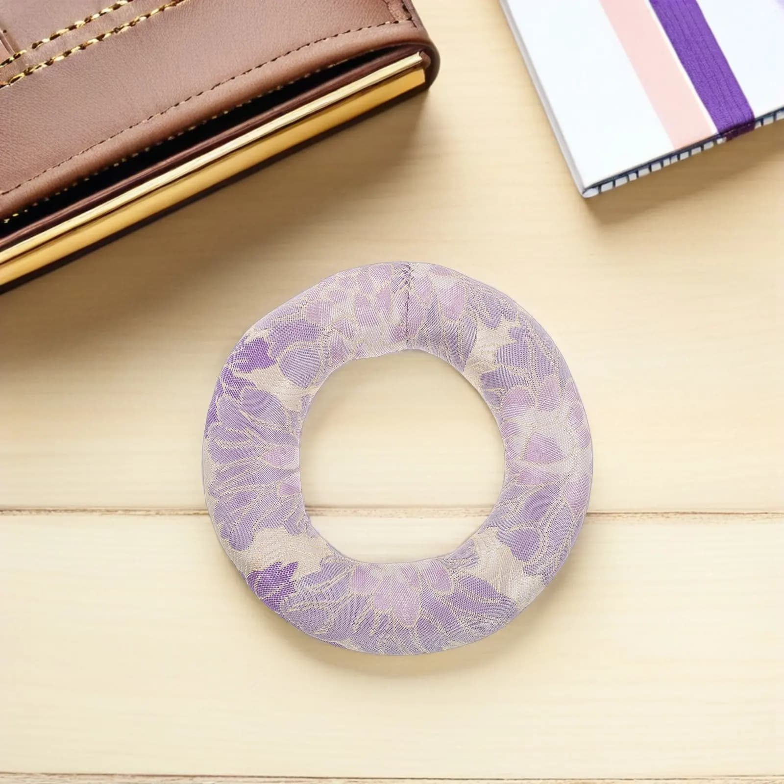 Singing Bowl Cushion Nepal Style Ring-Shaped Anti-Slip Surface for Crystal Tibetan Bowls Meditation Yoga Sound Therapy Portable