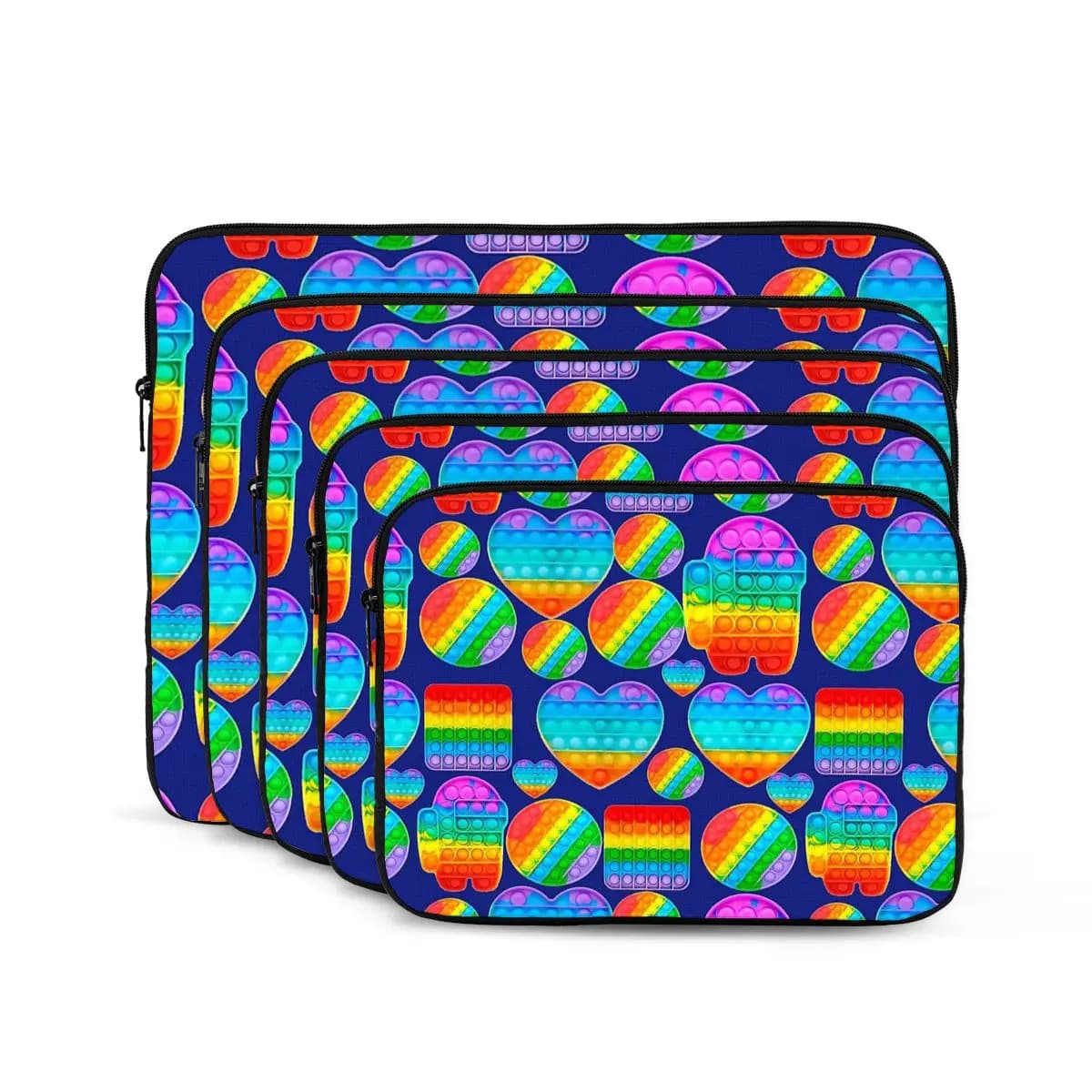 Popit Sistema antistress Custodia per laptop per notebook Custodia per custodia per notebook da 10 12 13 15 17 pollici Custodia antiurto per tablet