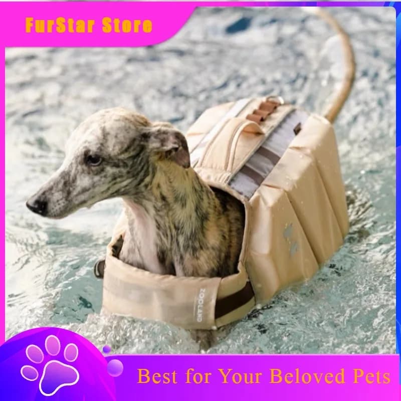 FurStarSummer Pet Life Jacket High-buoyancy Clothing Outdoor Pet Swimming Suit Surfing Safety Vest Anti-drowning Dog Seaside Acc