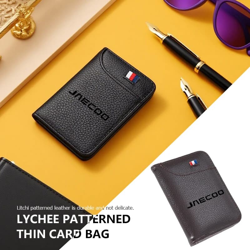 PU Leather Man Women Travel Passport Holder Credit Card Holder Case Wallet For JAECOO J8 J7 PHEV C9 2WD AWD