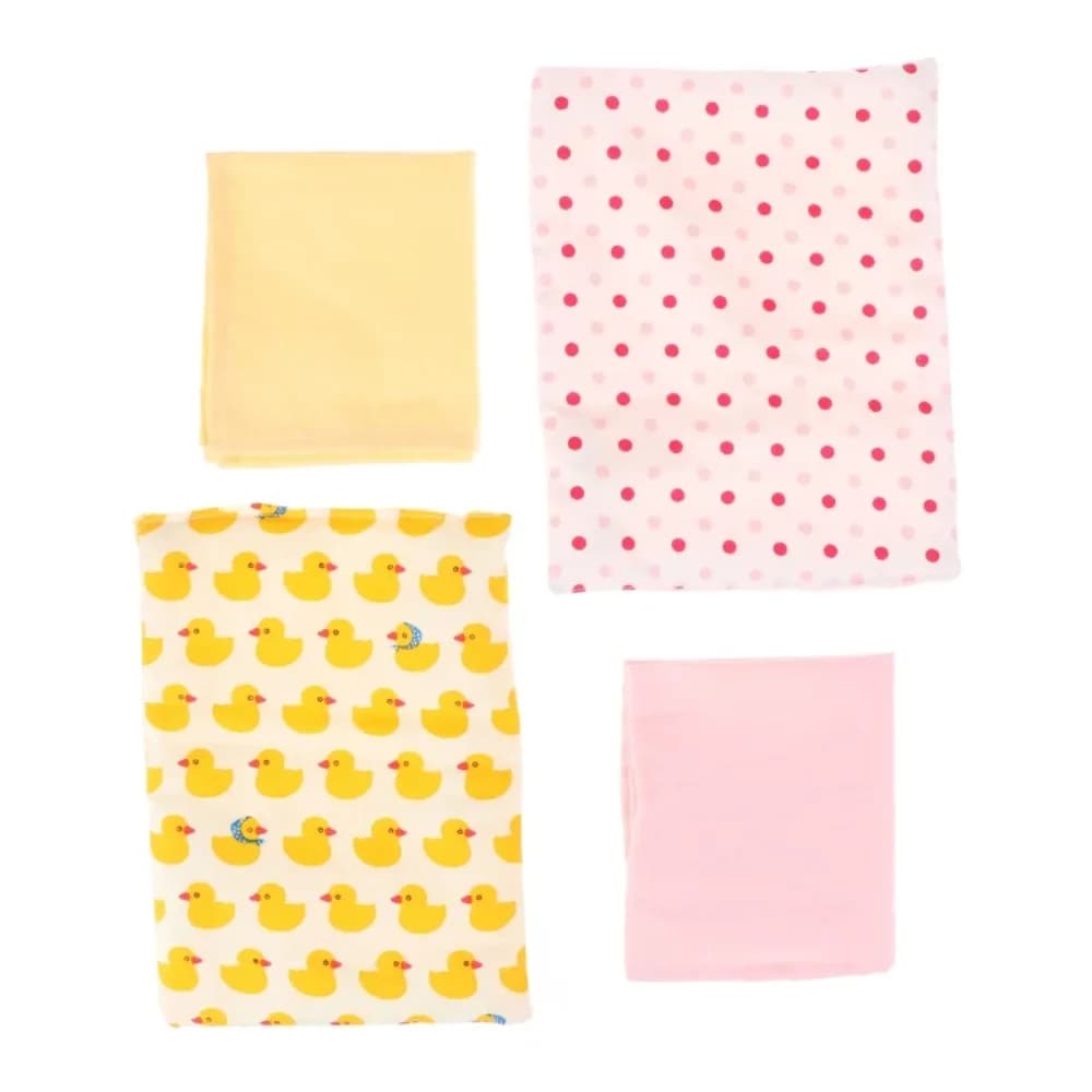 Set di Cinque Pezzi Adorabile Coperta per Casa delle Bambole, Lenzuolo in Miniatura, Trapunta per Casa delle Bambole, Scala 1:12, Biancheria da Letto 20cm