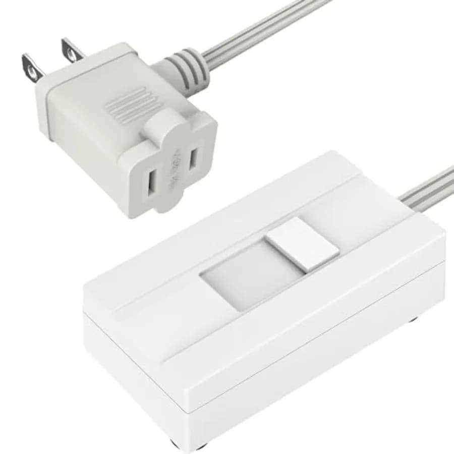 Table-Top Plug in Dimmer for Table or Floor Lamps, Slide Control, Works with 360 Watt Incandescent/Halogen and 150 Watt Dimmabl