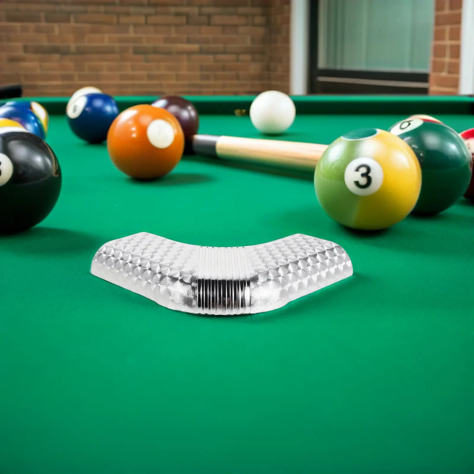 2Pcs Textured Billiard Table Corner Guard Plastic Fish Scale Pattern Pool Table Corner Protector Bumper for Safe Cue Ball Play