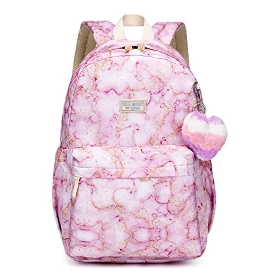 Zaino scolastico impermeabile SUNEIGHT 30L - Zaino leggero e capiente per ragazzi dai 6 ai 18 anni, zaino da viaggio resistente con spallacci regolabili