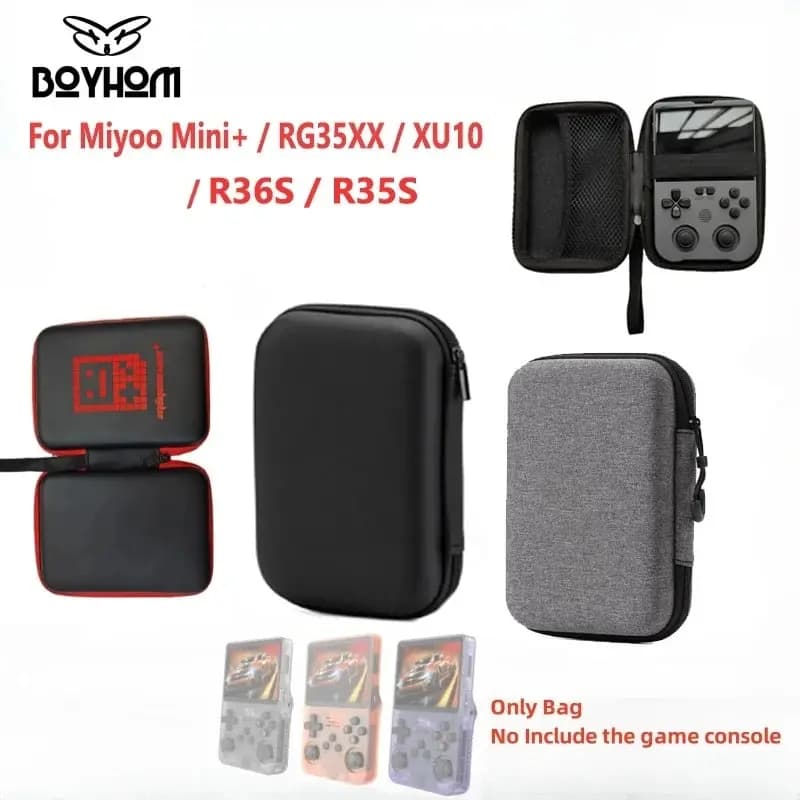Proteggi custodia per giochi per Miyoo Mini Plus R36S R35S Borsa per console di archiviazione portatile Custodia per Anbernic RG35XX XU10