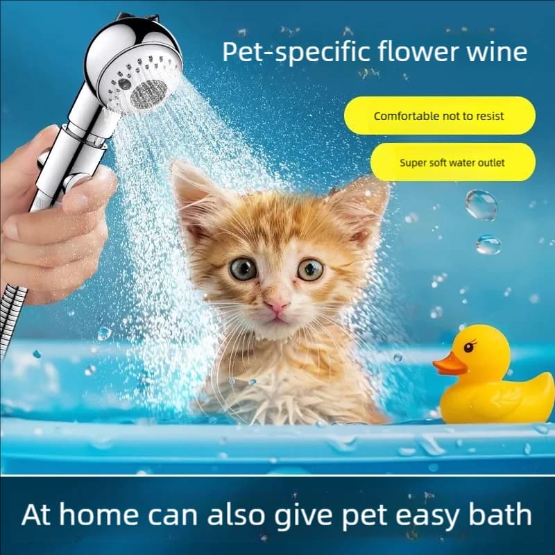 Soffione doccia per animali domestici (uso domestico/negozio di animali), universale per cani e gatti, essenziale per la toelettatura