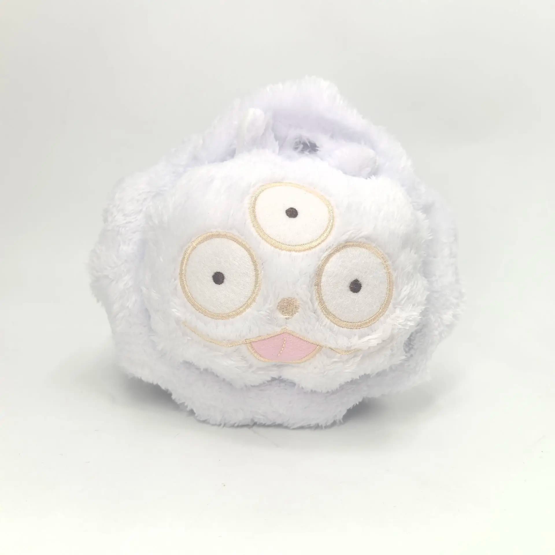 Peluche Moondog a Tre Occhi Bianco, Nuovo Giocattolo Morbido per Bambini, Circa 19 cm, Regalo Carino per Ragazzi e Ragazze, Ispirato a Land of the Lustrous