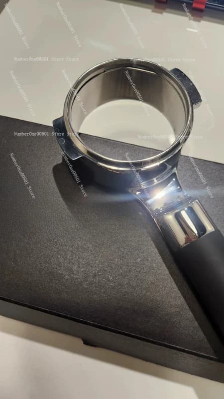 Portafilter Bottomless Handle Walnut Wood 316 Stainless Steel for Commercial Espresso Machine