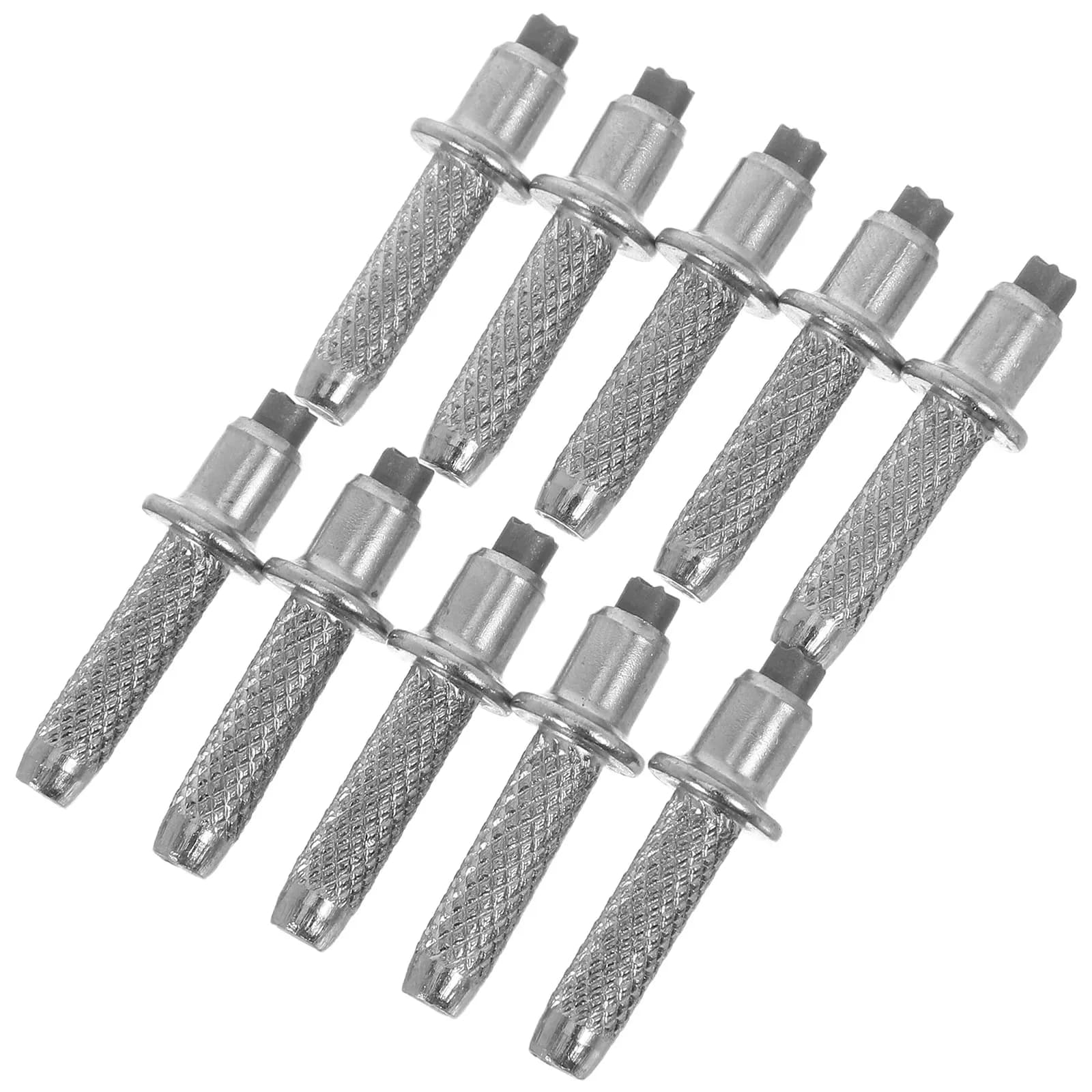 10Pcs High Quality Tungsten Steel Alpenstock Tips Replacement for Trekking Pole Mountaineering Hiking Walking Rod Tip Shock