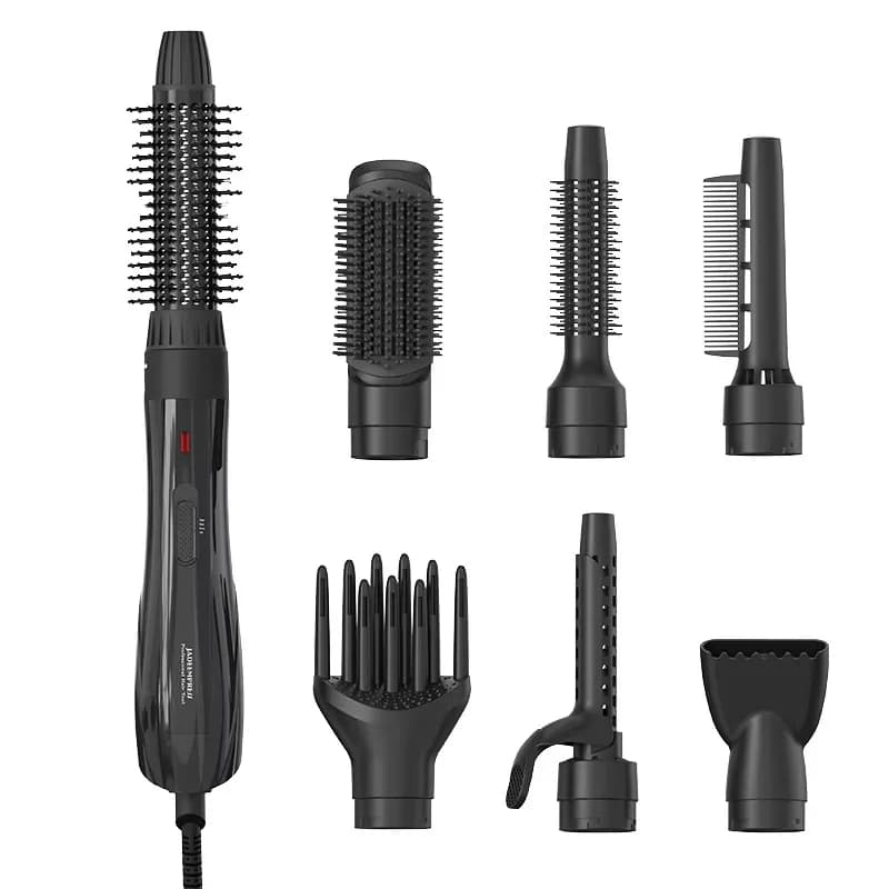 diAlla Moda diSet by Ferro Ceramic Fittings PTC 5-in-1 with Multifunction Brush and Hot Waves Interchangeable Ties