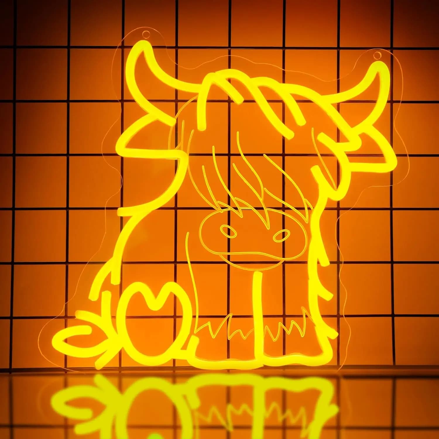 Insegna al neon di mucca Alimentata tramite USB LED dimmerabile Luce al neon a LED per camera da letto Club Sala giochi Bar Man Cave Party Decor Regalo personalizzato