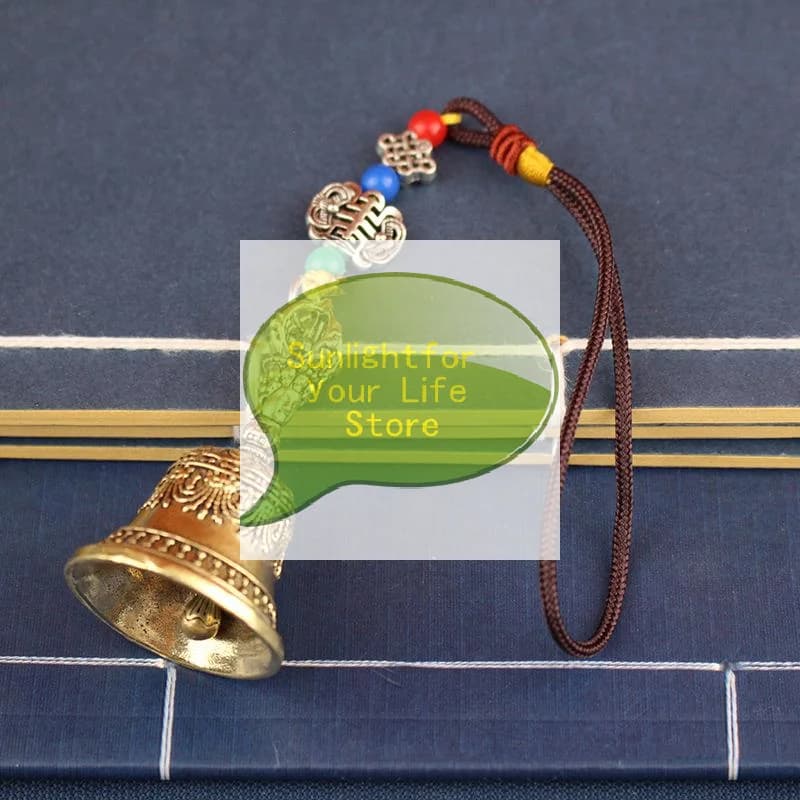 HOT!Retro Copper Bell Wind Chimes Brass Crafts Die-casting Falling Wind Chimes Tibetan Bronze Bell Ideas Copper Bell Pendant