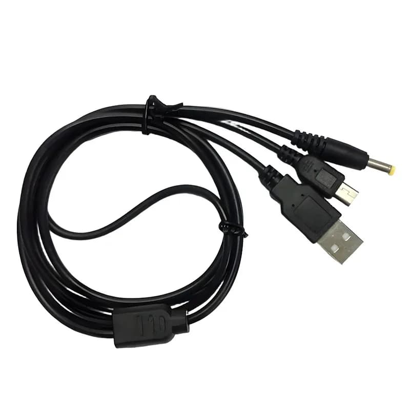 Caricatore USB 2 in 1 per console di gioco PSP 1000 2000 3000 Cavo dati USB + Cavo caricabatterie Accessorio di gioco