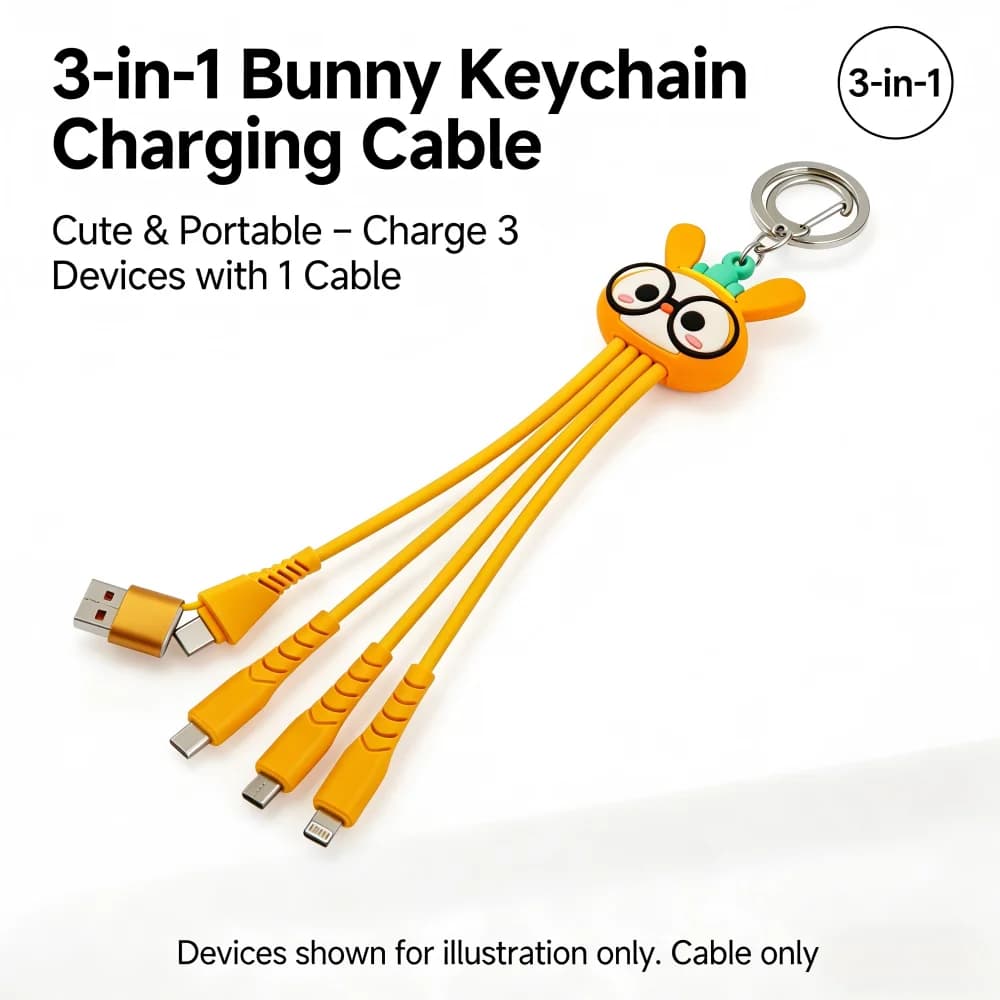 USB cable 3 in 1, USB charging cable Type-C, USB multi-port fast charging cable for iPhone 15 14 13 12 Pro Max Samsung Xiaomi
