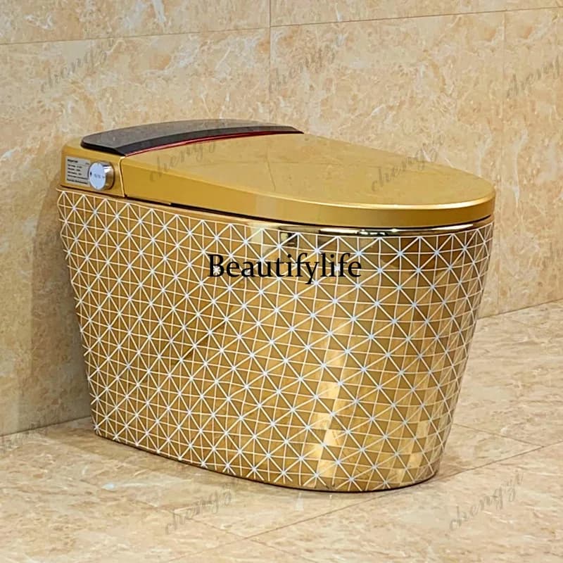 S178 smart toilet automatic gold toilet with remote control siphon gold toilet