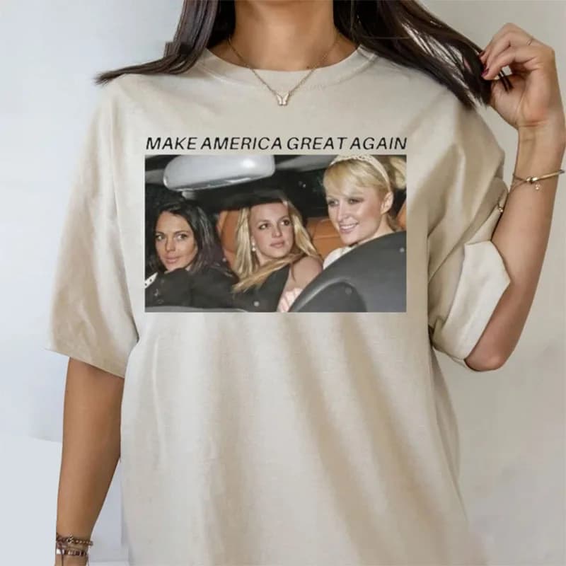 Britney Make America Great Again Tees Summer New Style Unsiex Funny Trip T-Shirt Fashion T Shirt Summer Casual Tops Streetwear