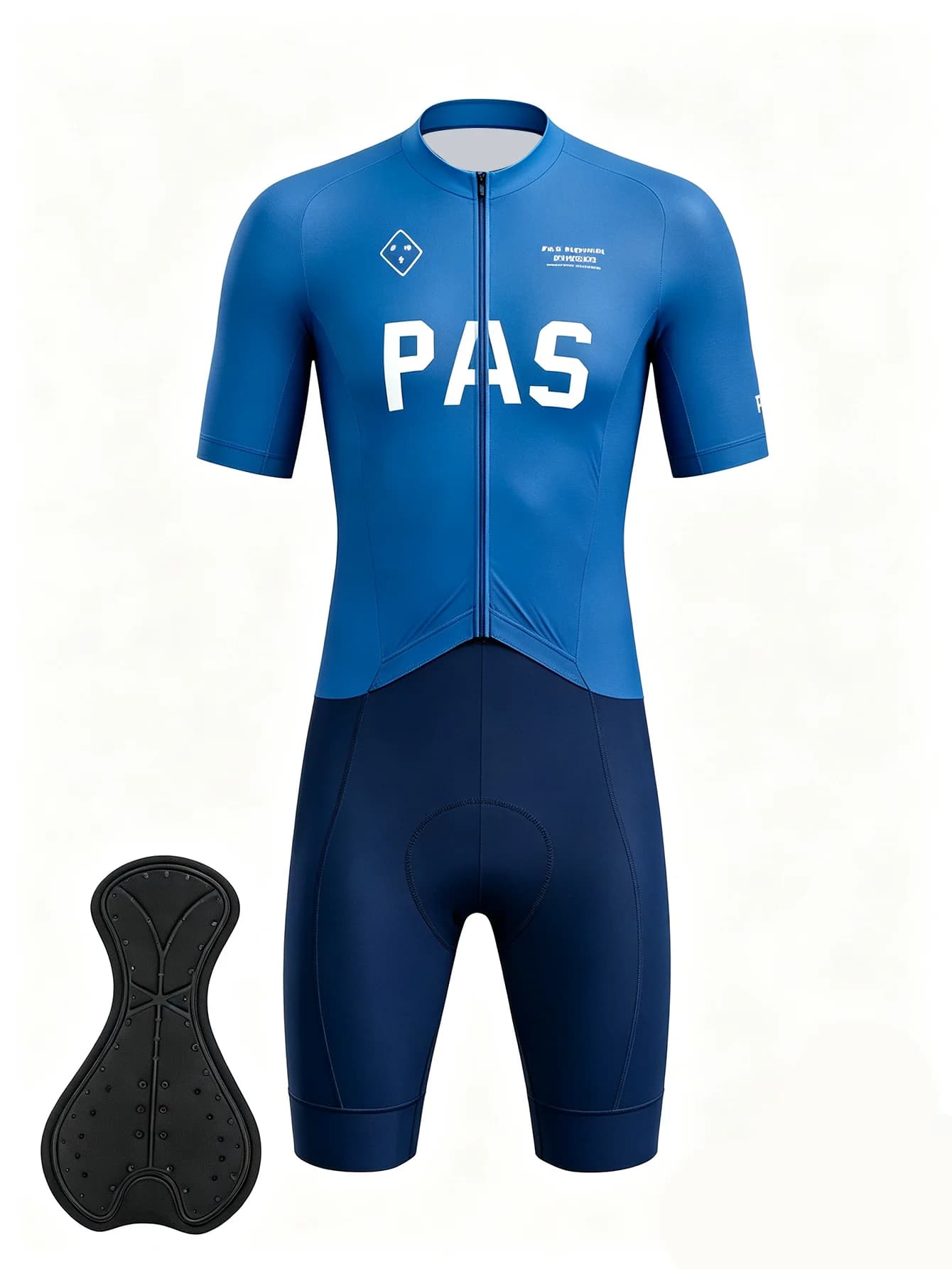Full Zip Men’s Bike Onesie Short Sleeve Shorts, Breathable Quick Dry Lightweight Cycling Bodysuit Jumpsuit