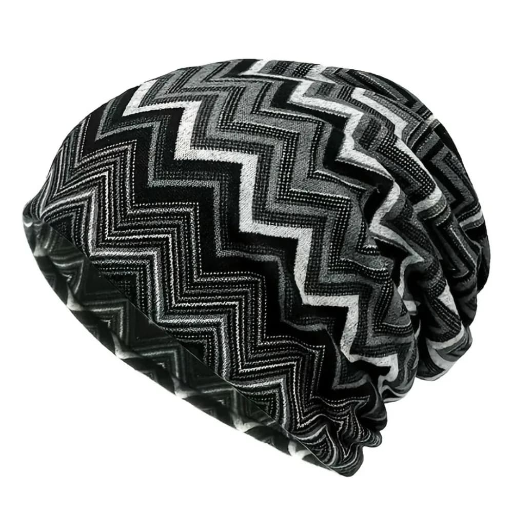 Contrasting Colors Pullover Hat Multifunctional Scarf Pullover Hat Casual Hedging Cap Plaid Print Keep Warm Women's Pile Hat