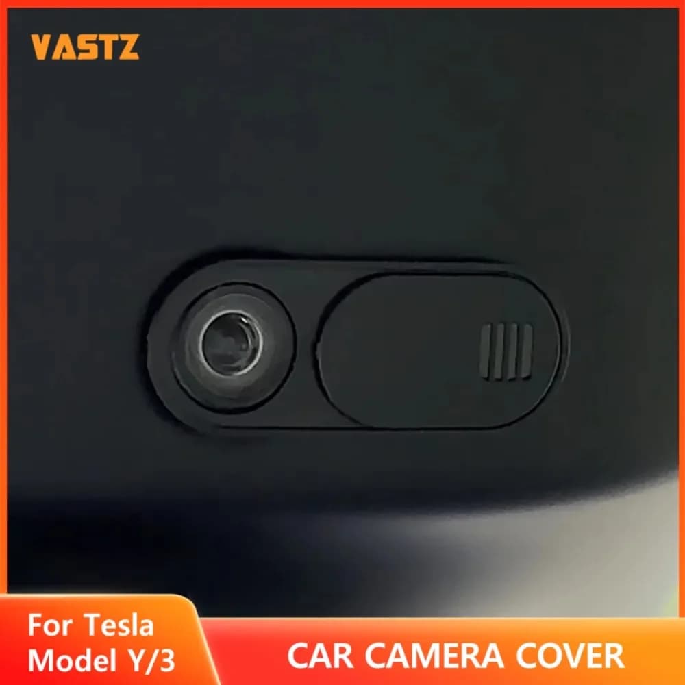 VASTZ Car Camera Cover for Tesla Model Y 3 2024-2021 Webcam Slide Blocker Privacy Protection Compatible with Tablet PC Laptop