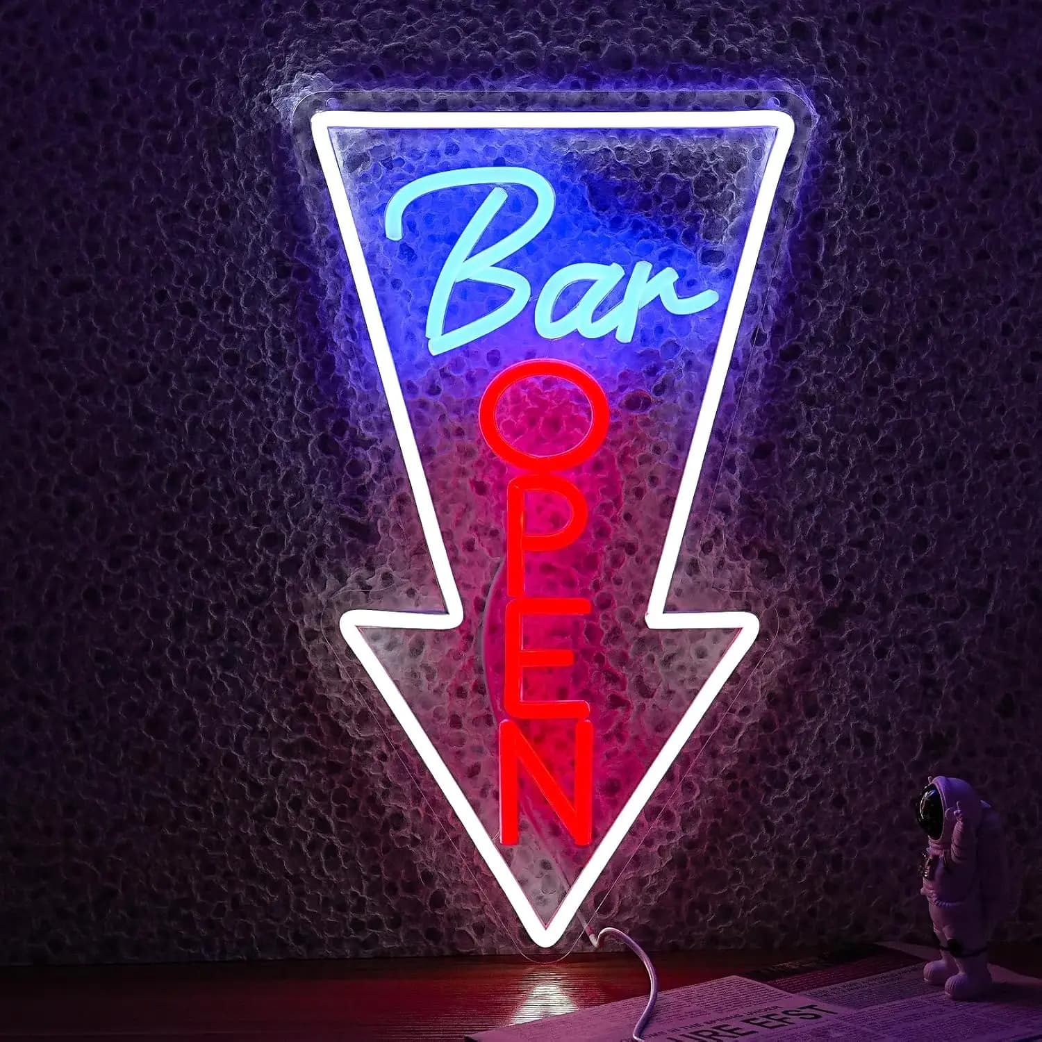 Insegna al Neon USB Dimmerabile a Forma di Freccia, Luce da Parete per Bar, Pub, Club, Negozi di Birra, Pubblicità, Regalo Originale