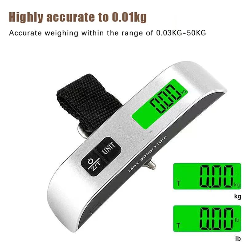 Gold Star 50KG/110LB Luggage Weighing Scale Electronic Digital Scale Travel Portable Hanging Scales 1PC