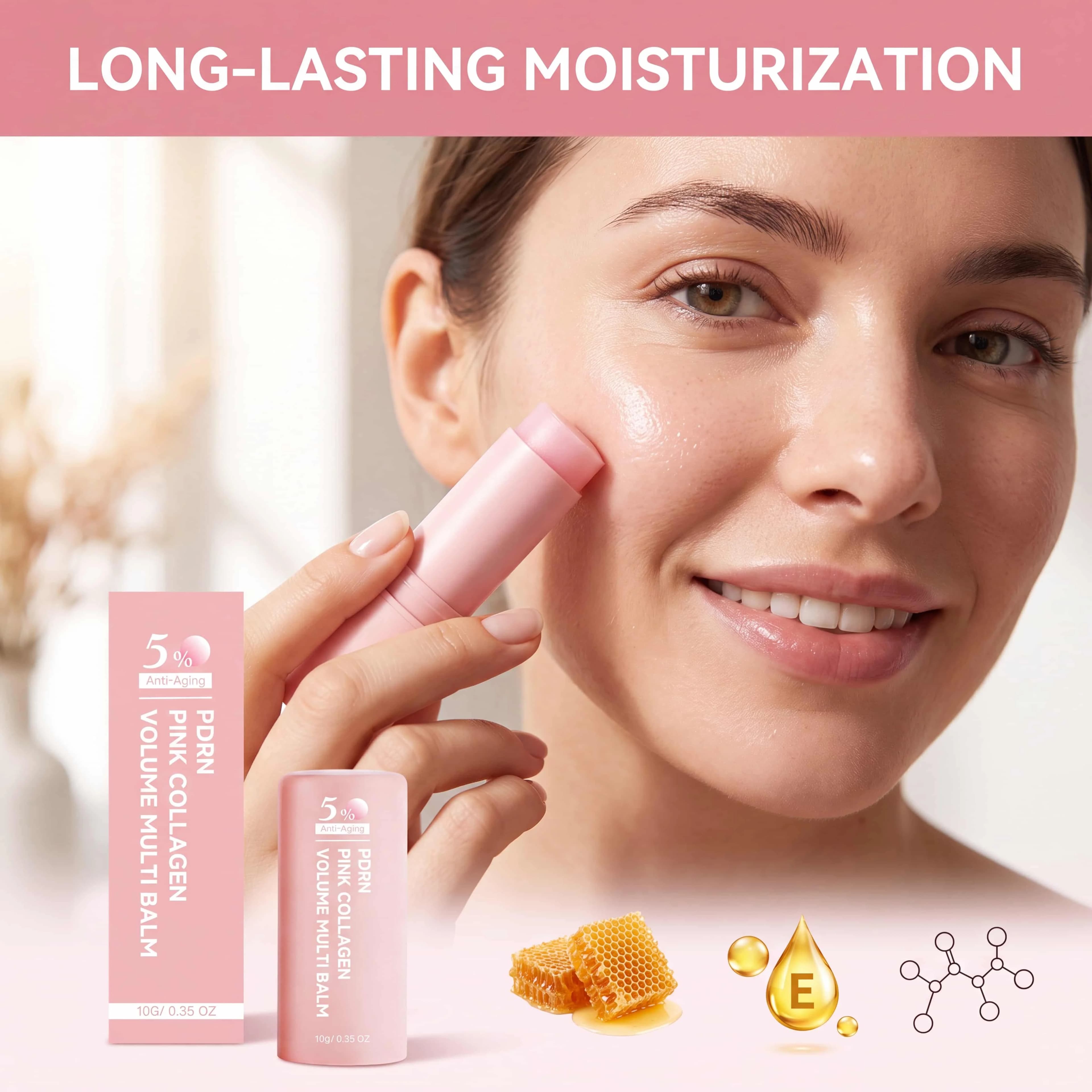 Facial Moisturizer Stick Hydrating Hyaluronic Acid Face Serum Solid Balm For Dry Skin Repair Cream Collagen Firming Nourish Care
