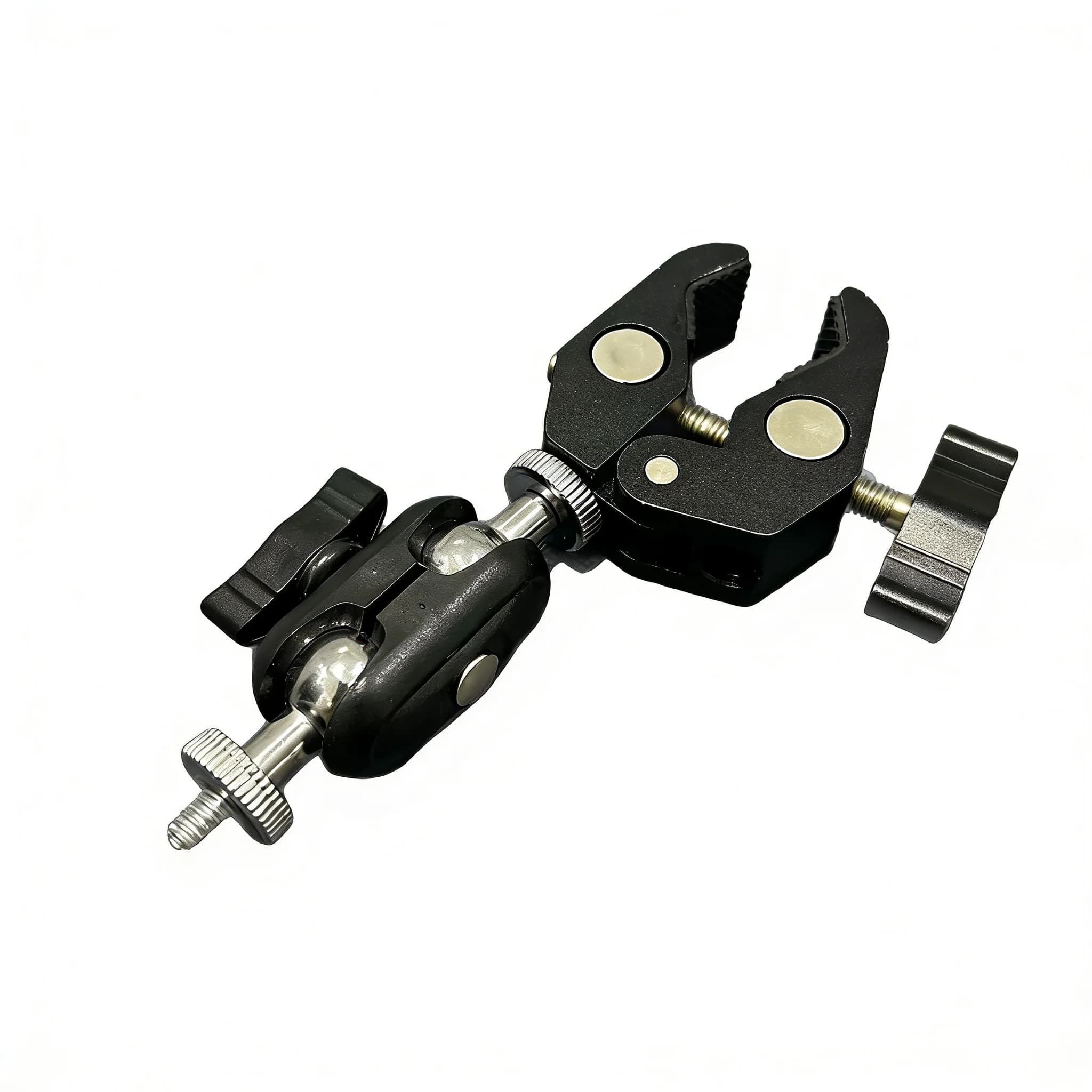 Camera Metal Super Clamp with Double Ball Head Magic Arm for DSLR Monitor Light Mic Gopro Phone Mount Photography Accessories
