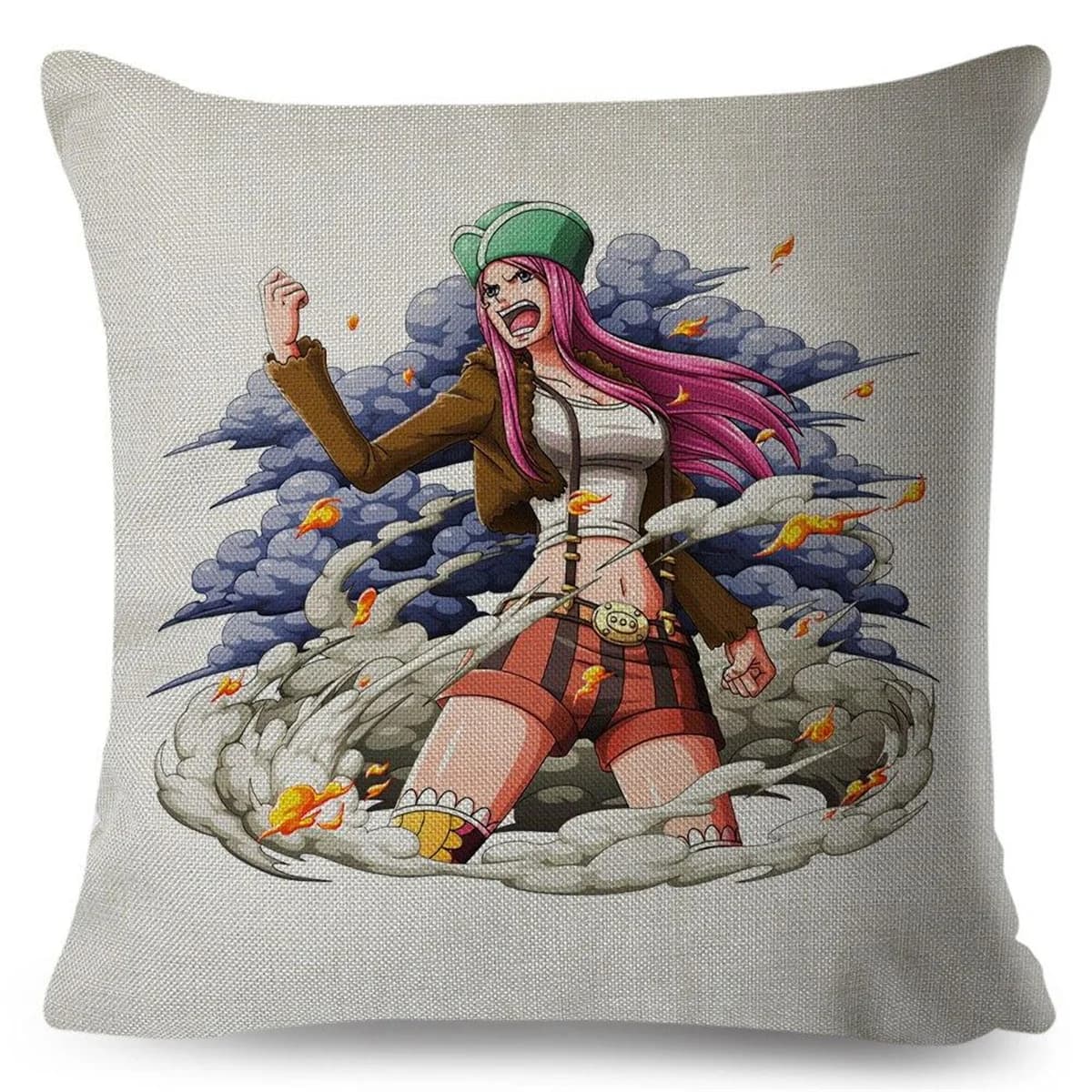 Federa per cuscino One Piece Monkey D. Luffy, decorazione a tema tesoro in edizione limitata esclusiva per i fan degli anime, per camera da letto e dormitorio