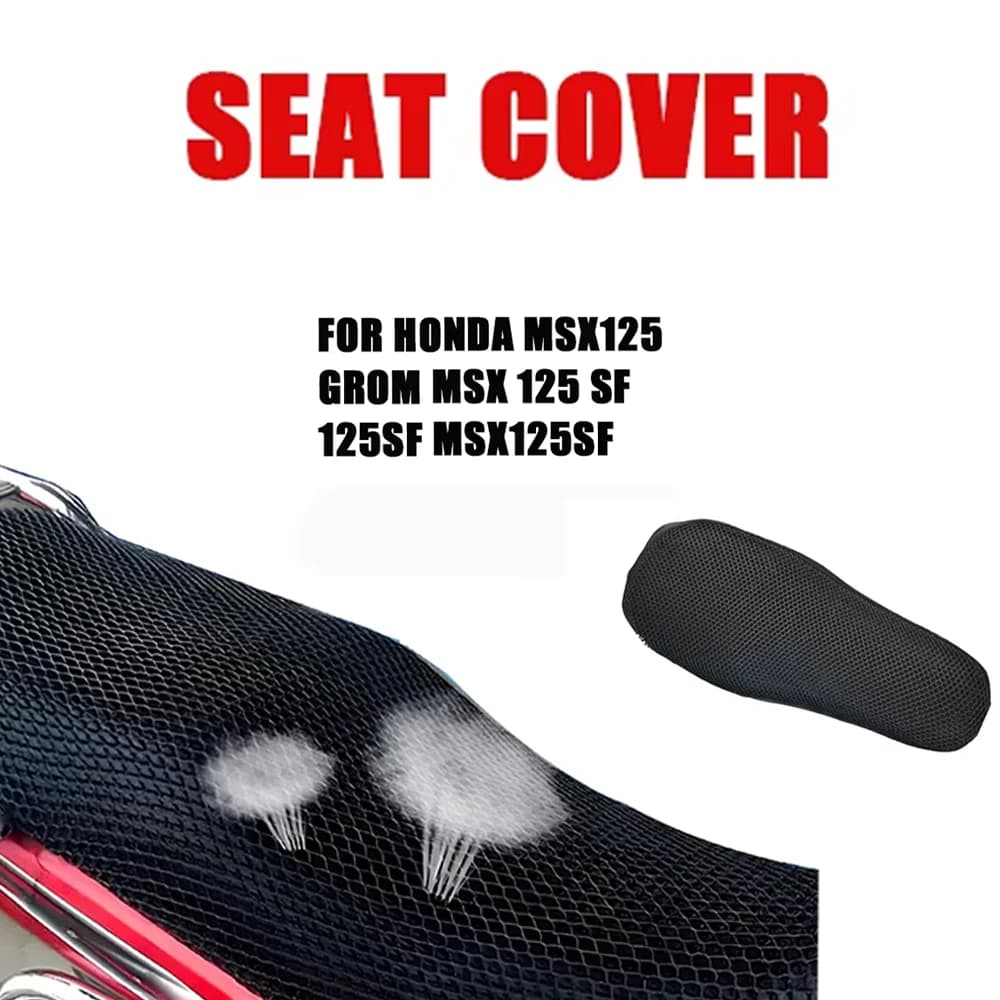 For Honda MSX125 Grom MSX 125 SF Msx125sf 125SF motorcycle Accessories Seat Cushion Cover Anti-Slip Breathable Fabric Protector