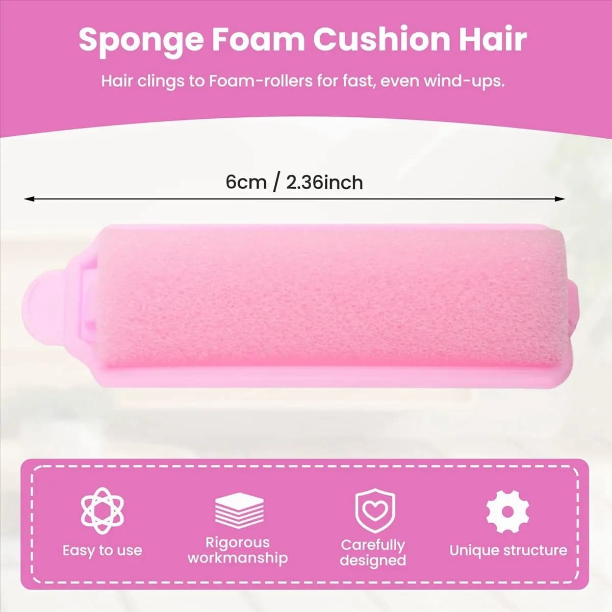 [BLACKFRIDAY]Magic Sponge Foam Cushion Hair Styling Rollers Popular Foam Soft Sponge Hair Roller Hair Curler Roller (2.0mm)
