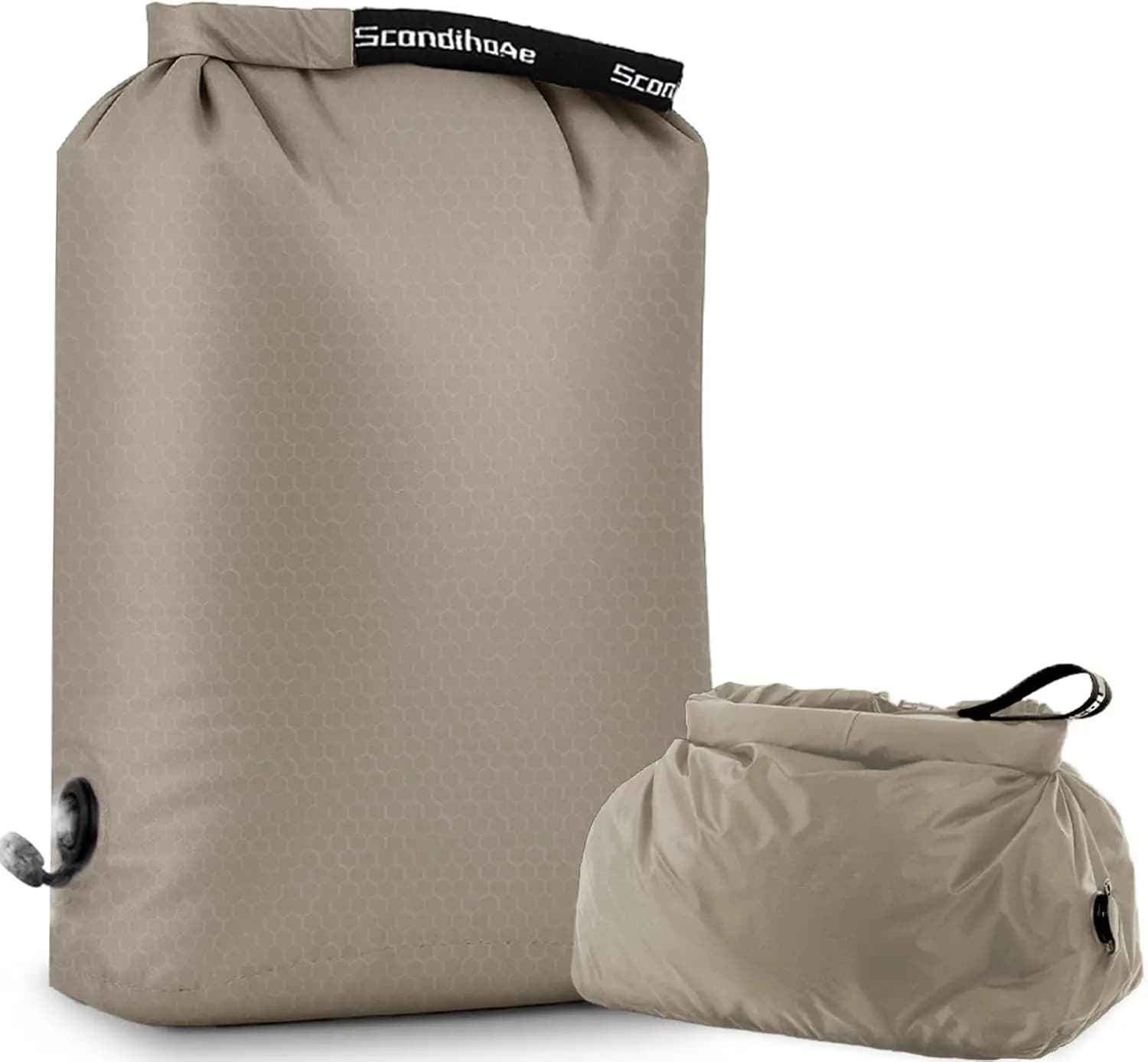Travel Laundry Bag, Pump-Free Vacuum Compression Dirty Clothes Bag, Medium Reusable Waterproof & Washable Laundry Bag, Wet and D