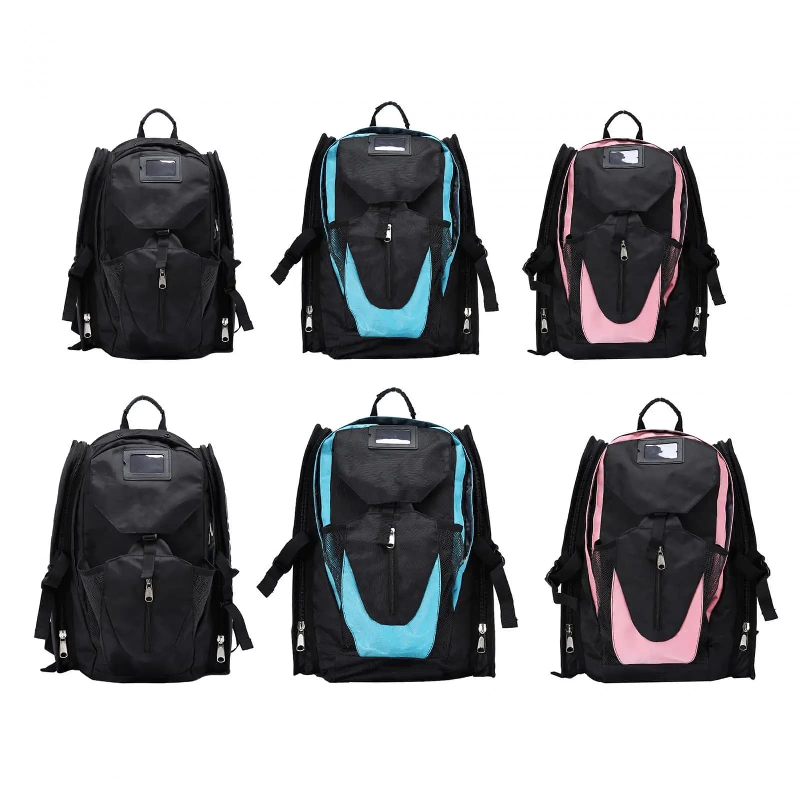Zaino per pattini a rotelle Organizzatore di accessori per pattini Borsa per il trasporto di pattini da ghiaccio, Borse per pattini da ghiaccio Tracolla regolabile