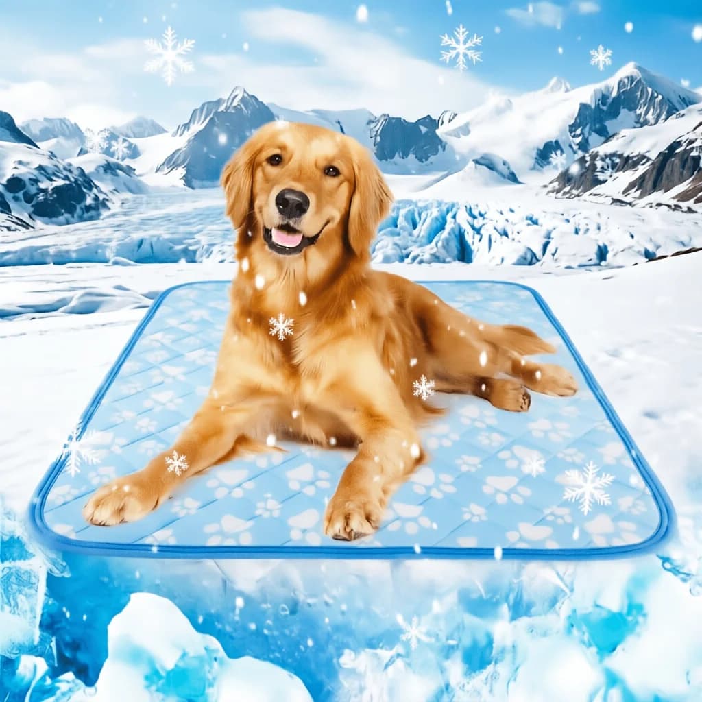 Tappetino Autoraffreddante per Cani, Extra Endotermico con Fibra Refrigerante Arc-Chill, Lavabile, Letto Estivo per Gatti e Animali Domestici, Antiscivolo e Pieghevole