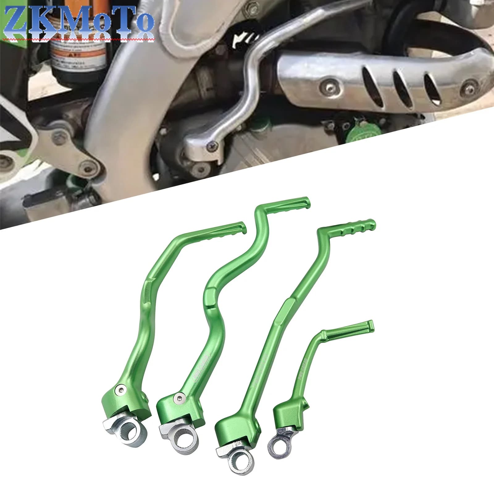 Pedale leva avviamento kick start forgiato in alluminio CNC per moto per Kawasaki KX65 KX250F KX450F KLX450R 2000-2020 KX KLX 250F 450F