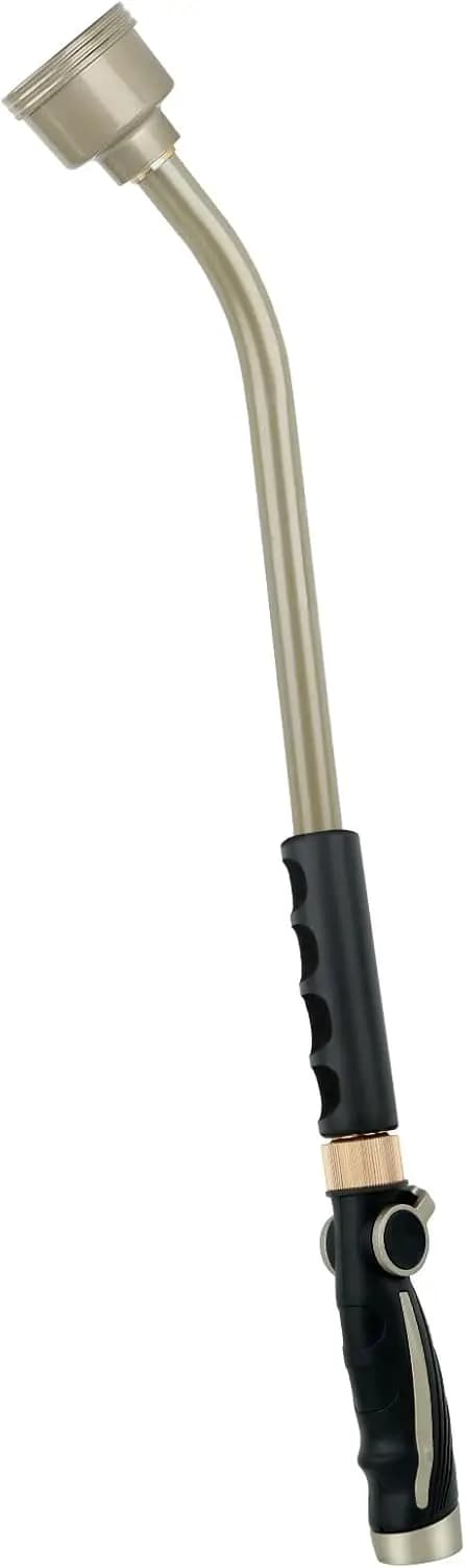 24 inch garden shower with inch flow control, metal tube resistant for hanging baskets, plants, garden and lawn