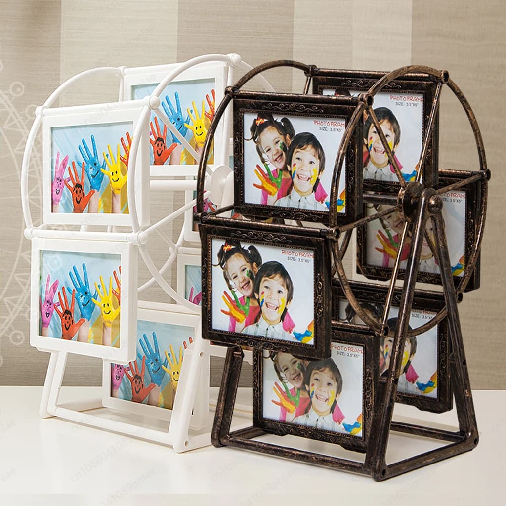Photo Frame Wheel Shape Overview, Romantic Gift for Fidanzata